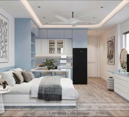 CẢI TẠO NỘI THẤT PHÒNG NGỦ THÀNH STUDIO ĐẦY ĐỦ TIỆN NGHI